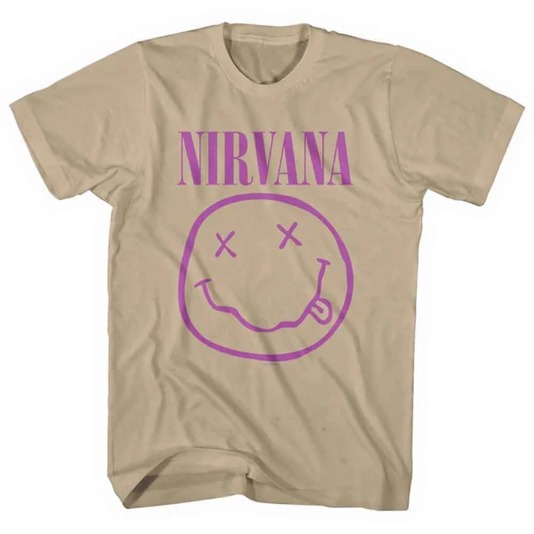 Nirvana Purple Happy Face T-Shirt