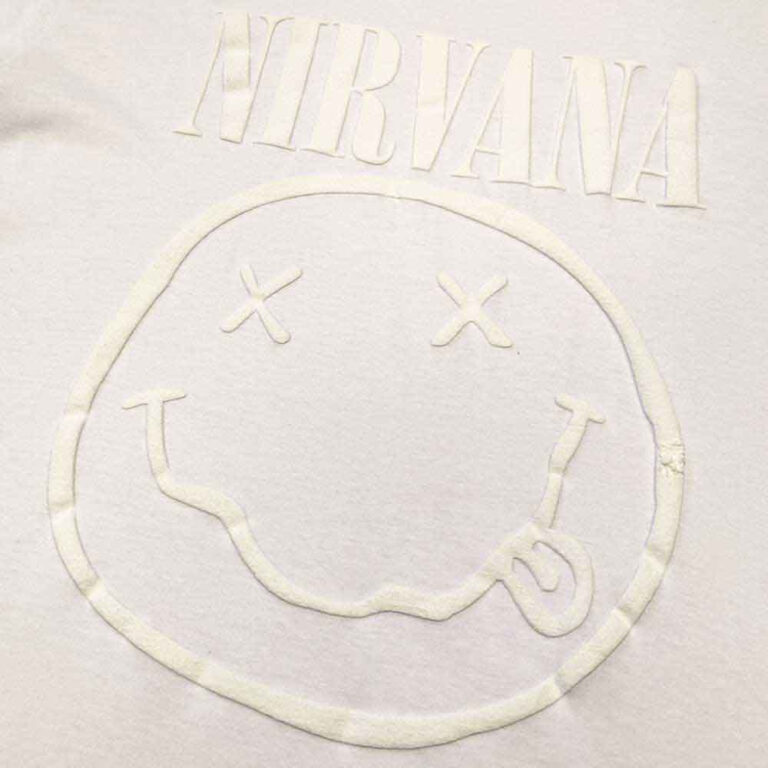 Nirvana White Happy Face T-Shirt