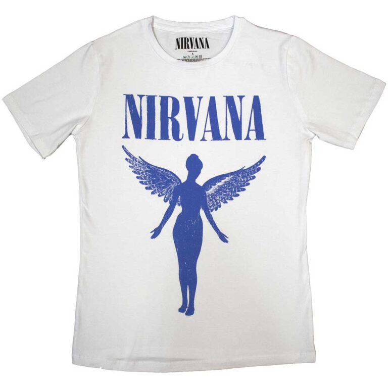 Nirvana Angelic Blue Mono Ladies T-Shirt