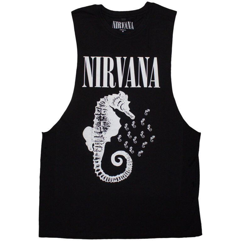 Nirvana Seahorse & Logo Mono Vest