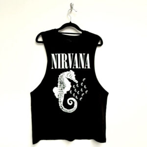 Nirvana Seahorse & Logo Mono Vest