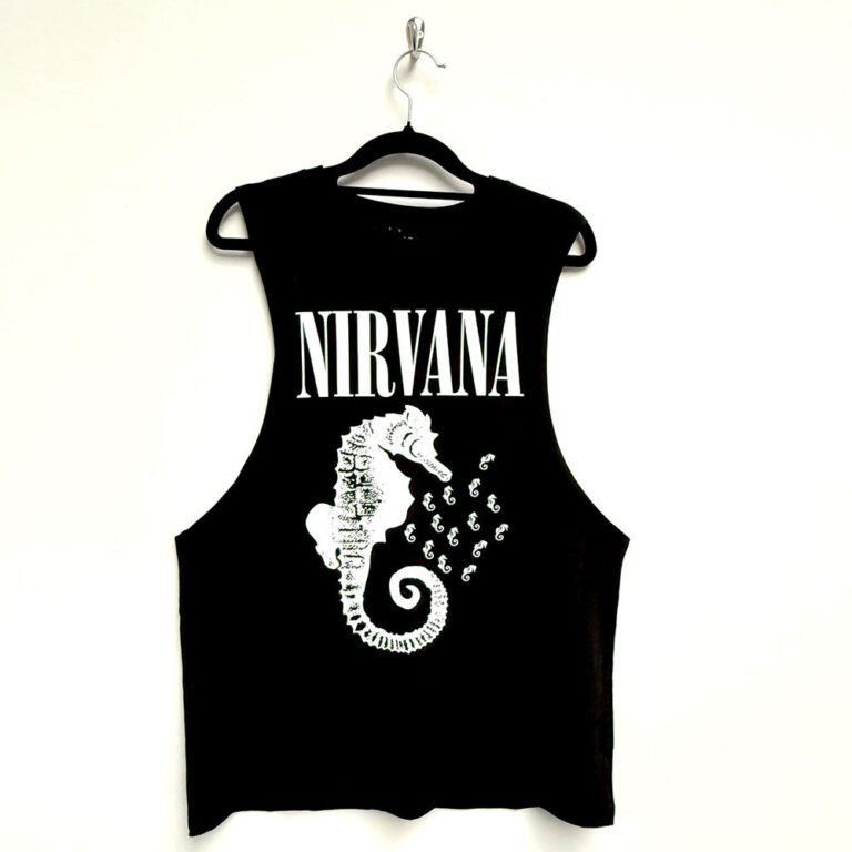 Nirvana Seahorse & Logo Mono Vest