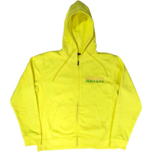 Nirvana Sorbet Ray Happy Face (Neon Yellow) Zip Hoodie