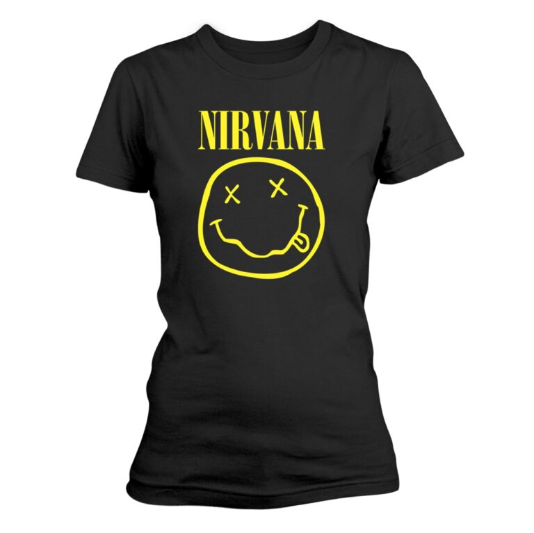 Nirvana – Face Logo Ladies T-Shirt