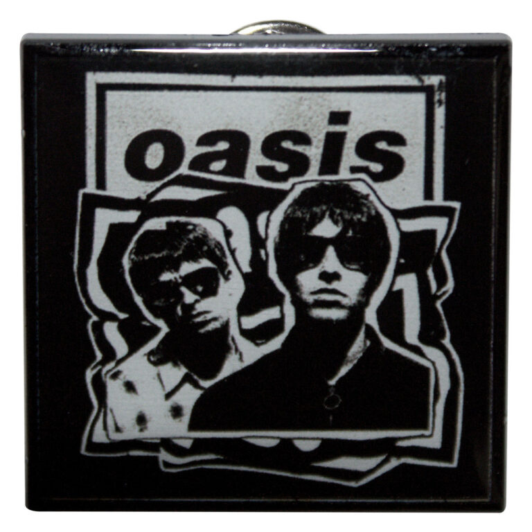 Oasis Paper Cut-Out Photo Pin Badge