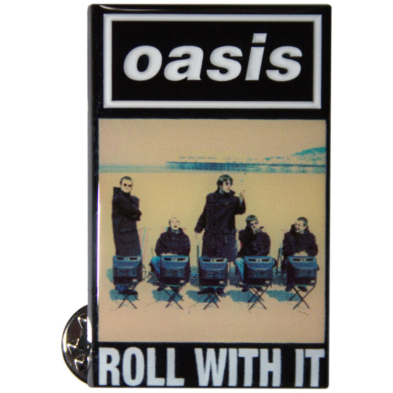 Oasis Roll With It Single Pin Badge