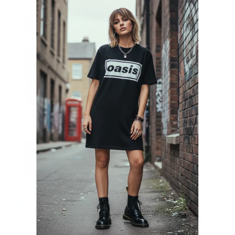 Oasis Decca Logo Ladies T-Shirt Dress