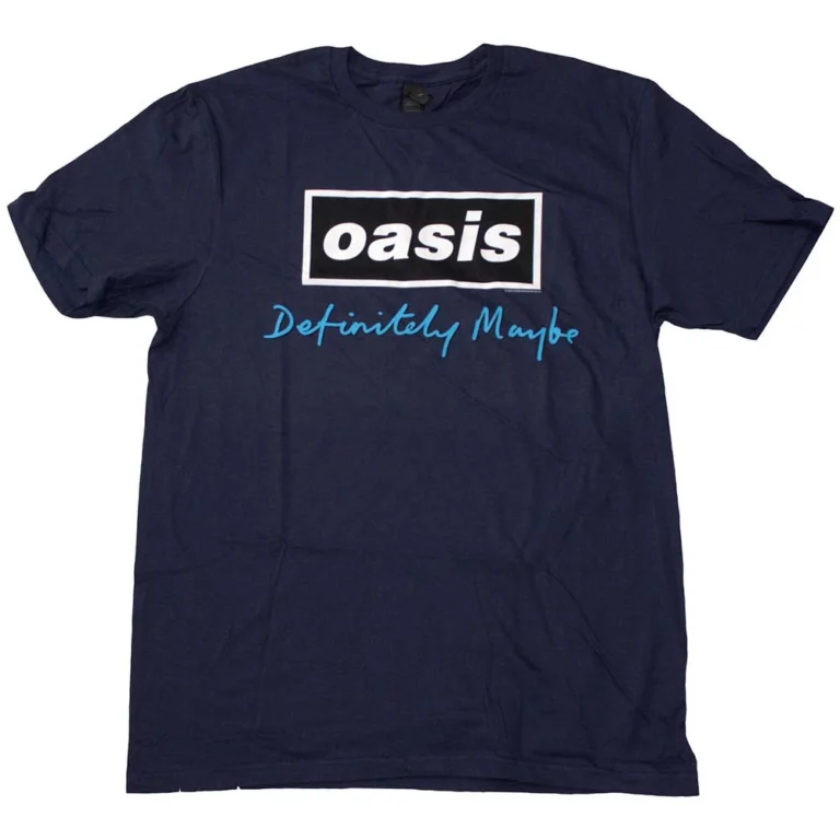 Oasis Definitely Maybe Text Logo T-Shirt