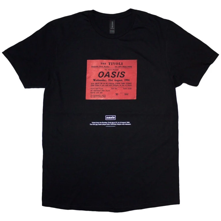 Oasis Definitely Maybe Ticket Stub T-Shirt