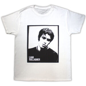 Liam Gallagher Framed Photo White T-Shirt