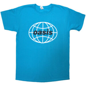 Oasis 1998 World Tour - South America Blue Back Print T-Shirt