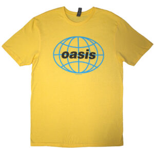 Oasis 1998 World Tour - South America Yellow Back Print T-Shirt