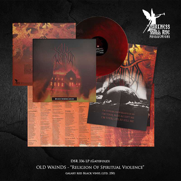 Old Wainds – RELIGION OF SPIRITUAL VIOLENCE (GALAXY RED BLACK VINYL) Vinyl LP