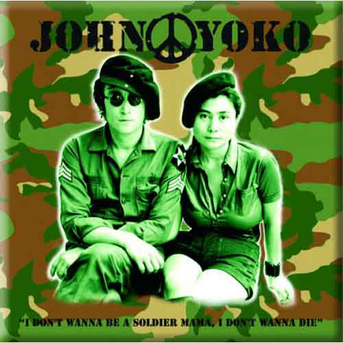 John Lennon Soldier Fridge Magnet