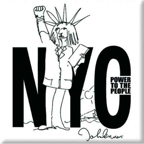 John Lennon NYC Power to the People Fridge Magnet