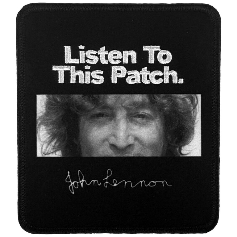 John Lennon Listen Printed Patch