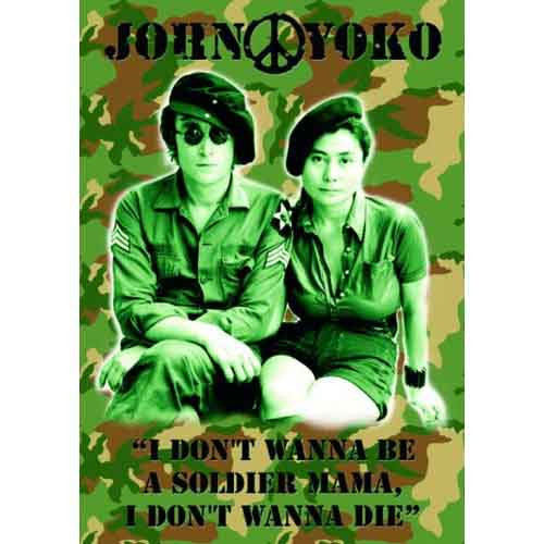 John Lennon John & Yoko Postcard