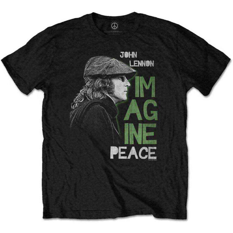 John Lennon Imagine Peace Black T-Shirt