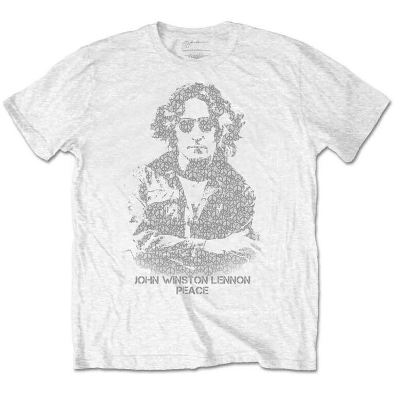 John Lennon Peace White T-Shirt