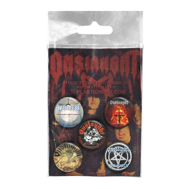 Onslaught – ONSLAUGHT BUTTON BADGE SET