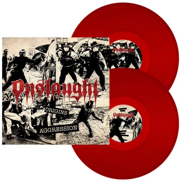 Onslaught – ORIGINS OF AGGRESSION (2LP THERMONUCLEAR RED TRANSPARENT VINYL) Vinyl Double Album