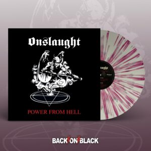 Onslaught - POWER FROM HELL (WHITE W/ RED SPLATTER VINYL) Vinyl LP