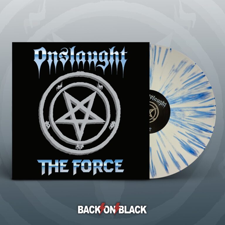 Onslaught – THE FORCE (WHITE W/ BLUE SPLATTER VINYL 2LP) Vinyl Double Album