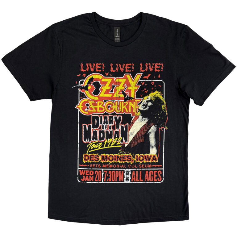 Ozzy Osbourne Diary of a Madman Tour T-Shirt
