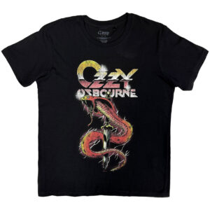 Ozzy Osbourne Vintage Snake Black T-Shirt