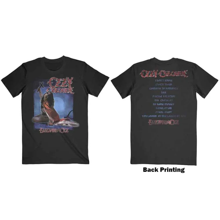 Ozzy Osbourne Blizzard of Ozz Track list T-Shirt