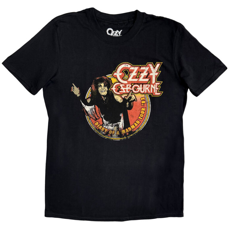 Ozzy Osbourne Diary of a Mad Man Tour 1982 T-Shirt