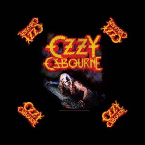 Ozzy Osbourne Unisex Bark at the Moon Black Bandana