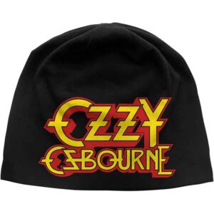 Ozzy Osbourne Unisex Logo JD Print Black Beanie Hat