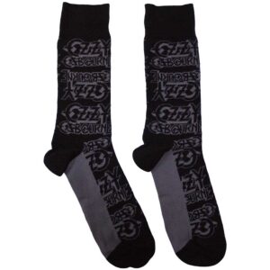 Ozzy Osbourne Unisex Logo Repeat Black UK Size 7 - 11 Ankle Socks