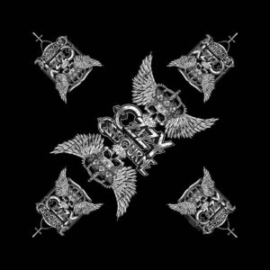 Ozzy Osbourne Unisex Skull & Wings Black Bandana