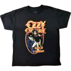Ozzy Osbourne Vintage Diary of a Madman Black Kids T-Shirt