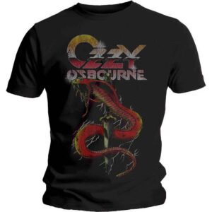 Ozzy Osbourne Vintage Snake Black T-Shirt