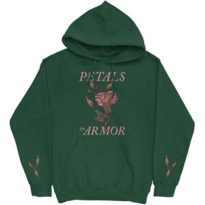 Hayley Williams Petals Green Sleeve Print Pullover Hoodie