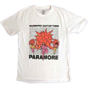Paramore Running Out Of Time White T-Shirt