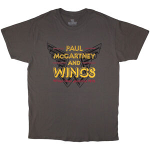 Paul McCartney Wings Over America '76 Charcoal Grey T-Shirt