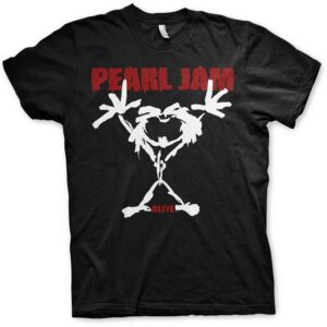 Pearl Jam Stickman Black Back Print T-Shirt