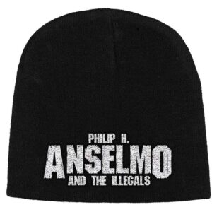 Philip H. Anselmo & The Illegals Unisex Logo Black Beanie Hat