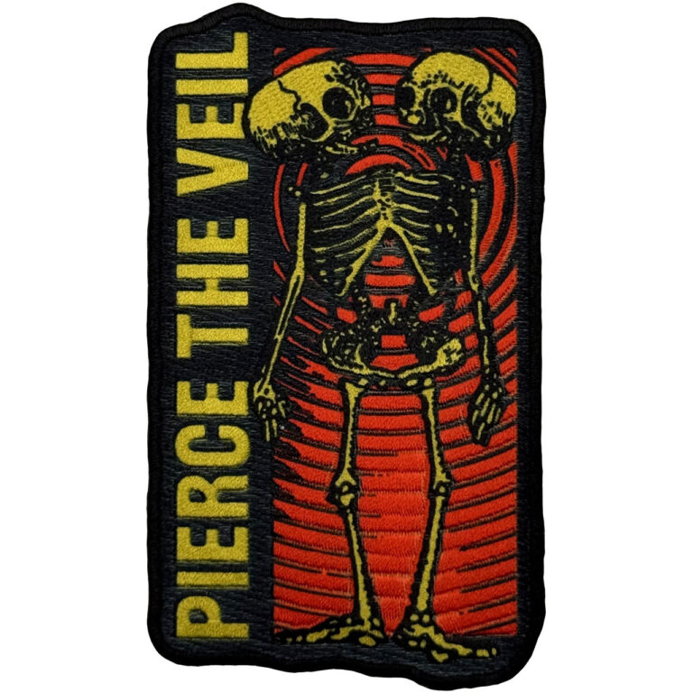 Pierce The Veil Wavy Skeleton Woven Patch