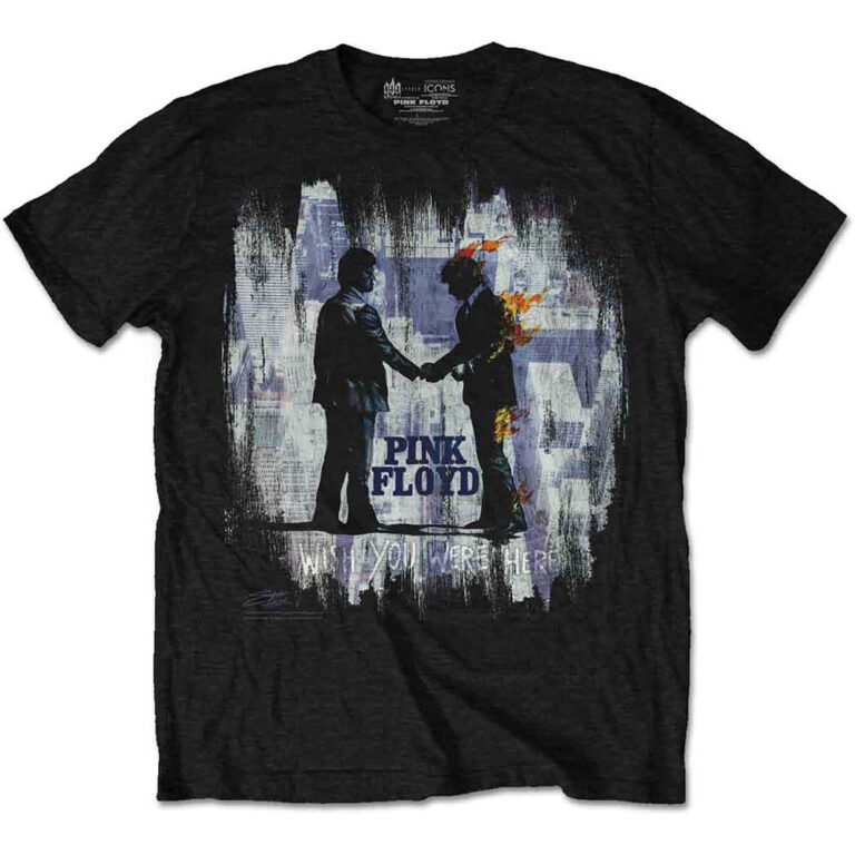 Pink Floyd Wish You Were Here Painting Black T-Shirt