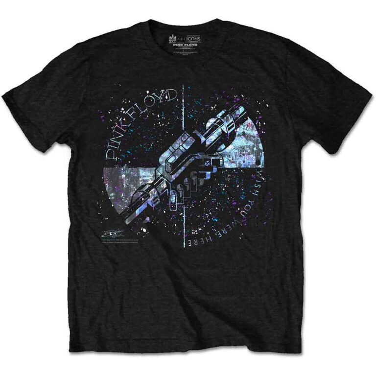 Pink Floyd Machine Greeting Blue Black T-Shirt