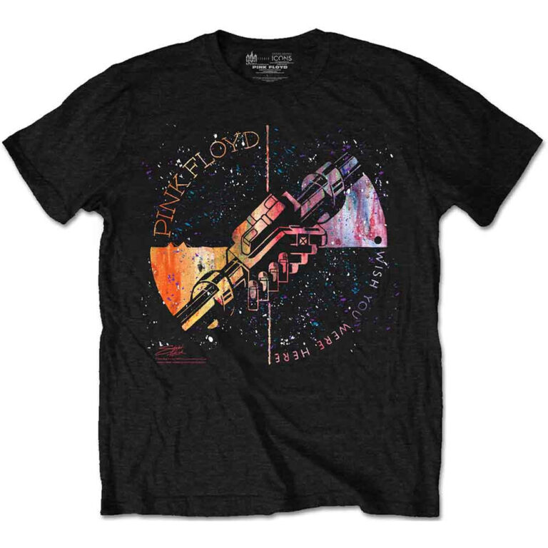 Pink Floyd Machine Greeting Orange Black T-Shirt