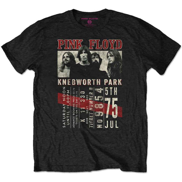 Pink Floyd Knebworth ’75 Black T-Shirt