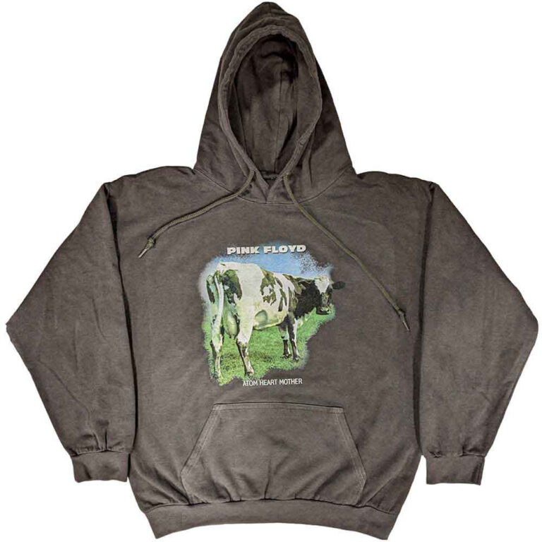 Pink Floyd Atom Heart Mother Fade Charcoal Grey Pullover Hoodie