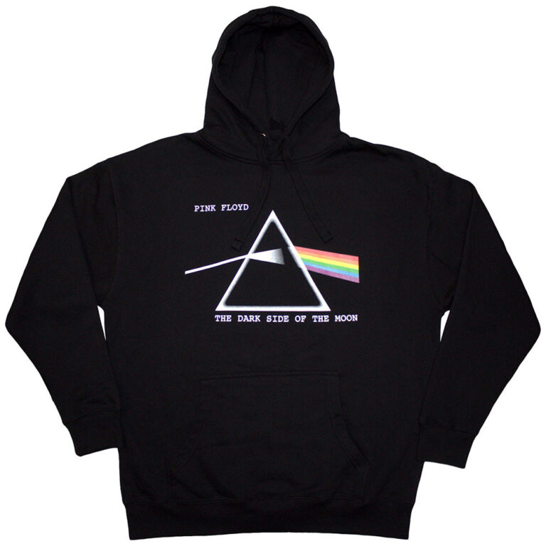Pink Floyd Dark Side of the Moon Courier Black Pullover Hoodie