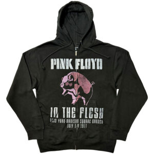 Pink Floyd In The Flesh Black Zip Hoodie